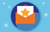 Graphic of envelope with star to represent Colorado Teacher of the Year finalists announced
