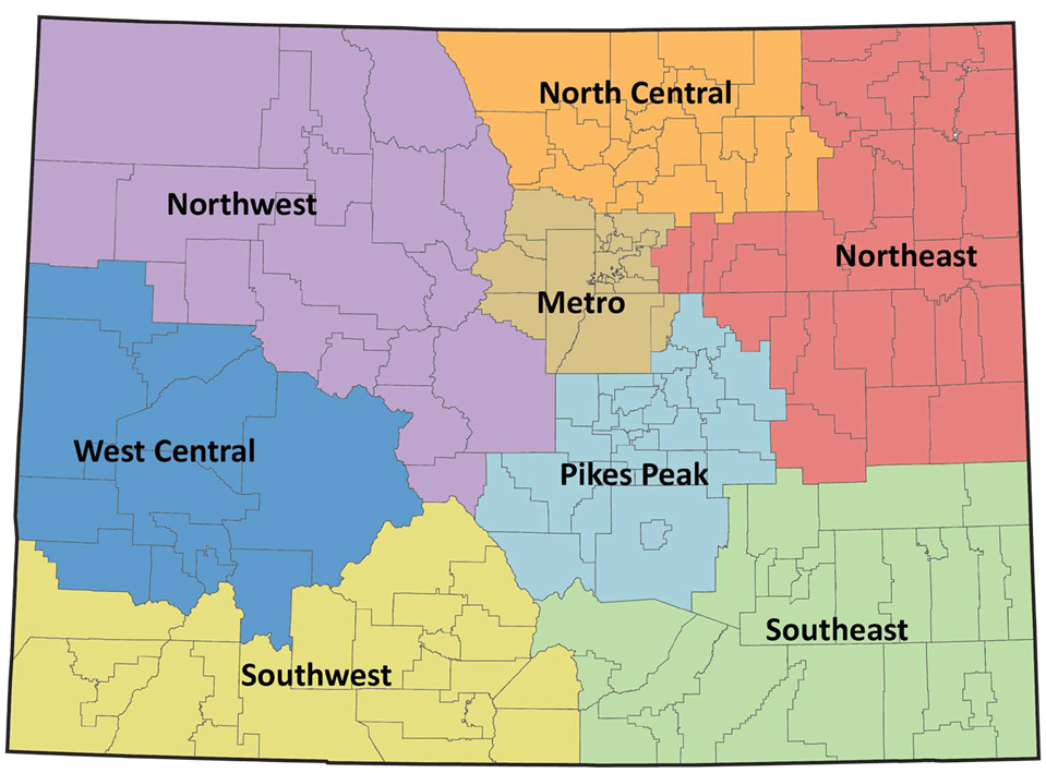 CDE Field Services Regions Map