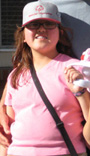 Photo of a girl in a pink shirt - Deafblind