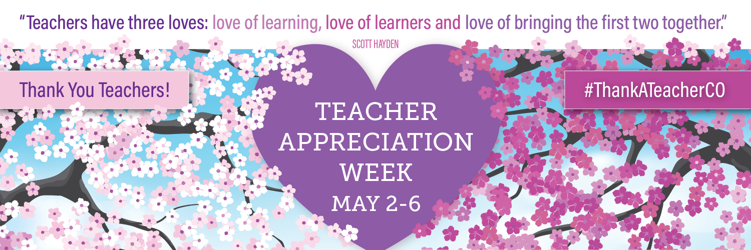 "Teachers have three loves: love of learning, love of learners, and love of bringing the first two together." Scott Hayden Teacher Appreciation Week May 2-6 Thank you teachers! #ThankATeacher