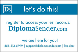 diploma sender contact card